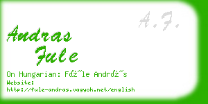 andras fule business card